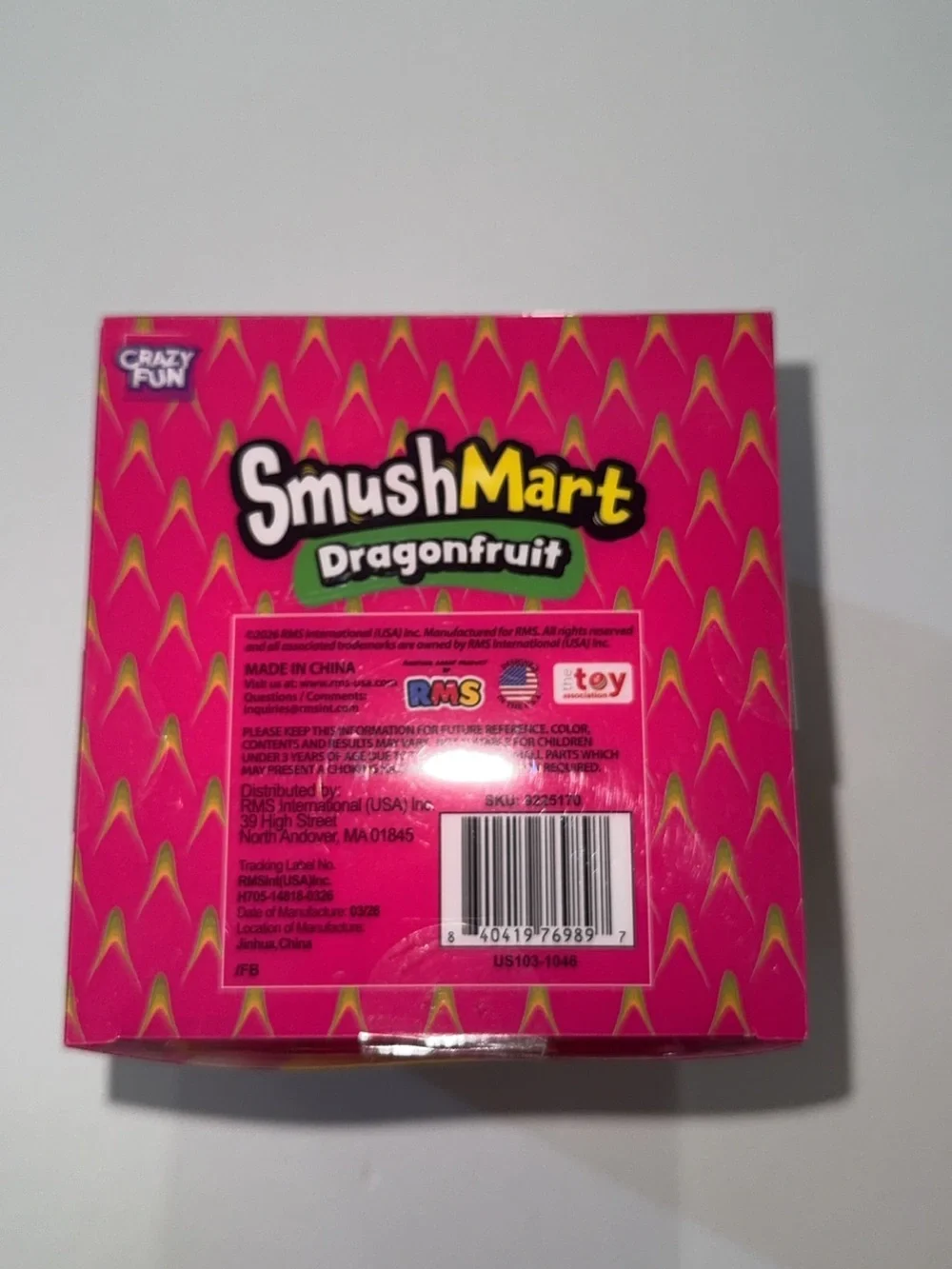 Jumbo Dragonfruit  Squeezable Toy - Pink